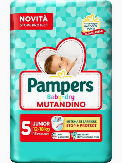 Pampers baby dry mutandino tg.5