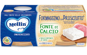 Mellin formaggino con prosciutto 2x80g